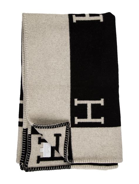 hermes blanket black and white|black and white throwing blanket.